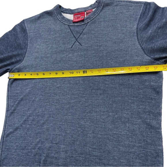 Vintage Y2K Quiksilver D-2 Quikjean Knit Sweater Men L Blue 070-2 Made In Korea - Picture 6 of 8